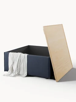 Westwing Collection Reposapiés puf con espacio de almacenamiento Lennon^ Reposapiés|Sofás