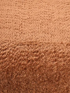 Westwing Collection Reposapiés puf de borreguillo bouclé Wolke