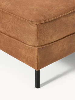 Westwing Collection Reposapiés puf de cuero reciclado Hunter^ Reposapiés|Sofás