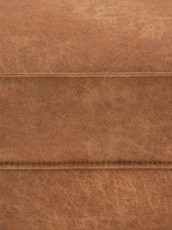 Westwing Collection Reposapiés puf de cuero reciclado Hunter^ Reposapiés|Sofás