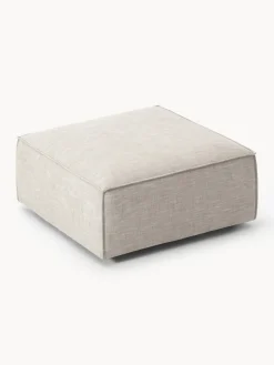 Westwing Collection Reposapiés puf de mezcla de lino Lennon