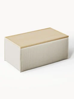 Westwing Collection Reposapiés puf de pana con espacio de almacenamiento Lennon^ Reposapiés|Sofás