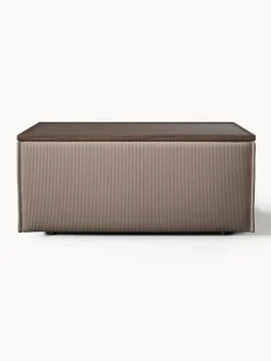 Westwing Collection Reposapiés puf de pana con espacio de almacenamiento Lennon^ Reposapiés|Sofás