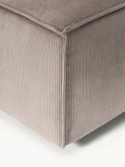 Westwing Collection Reposapiés puf de pana Lennon^ Reposapiés|Sofás