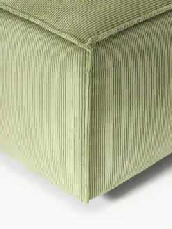 Westwing Collection Reposapiés puf de pana Lennon^ Reposapiés|Sofás