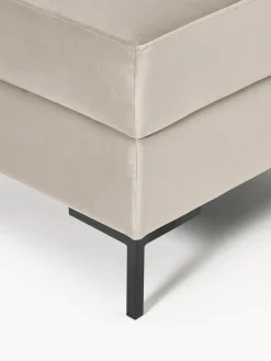 Westwing Collection Reposapiés puf de terciopelo con espacio de almacenamiento Luna^ Reposapiés|Sofás