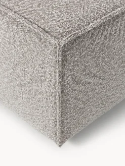 Westwing Collection Reposapiés puf en tejido bouclé Lennon