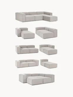 Westwing Collection Reposapiés puf en tejido bouclé Lennon