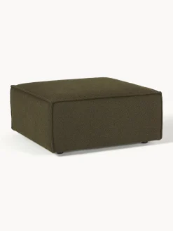 Westwing Collection Reposapiés puf en tejido bouclé Lennon^ Reposapiés|Sofás