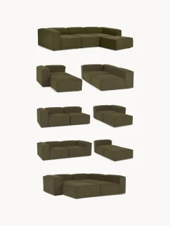 Westwing Collection Reposapiés puf en tejido bouclé Lennon^ Reposapiés|Sofás