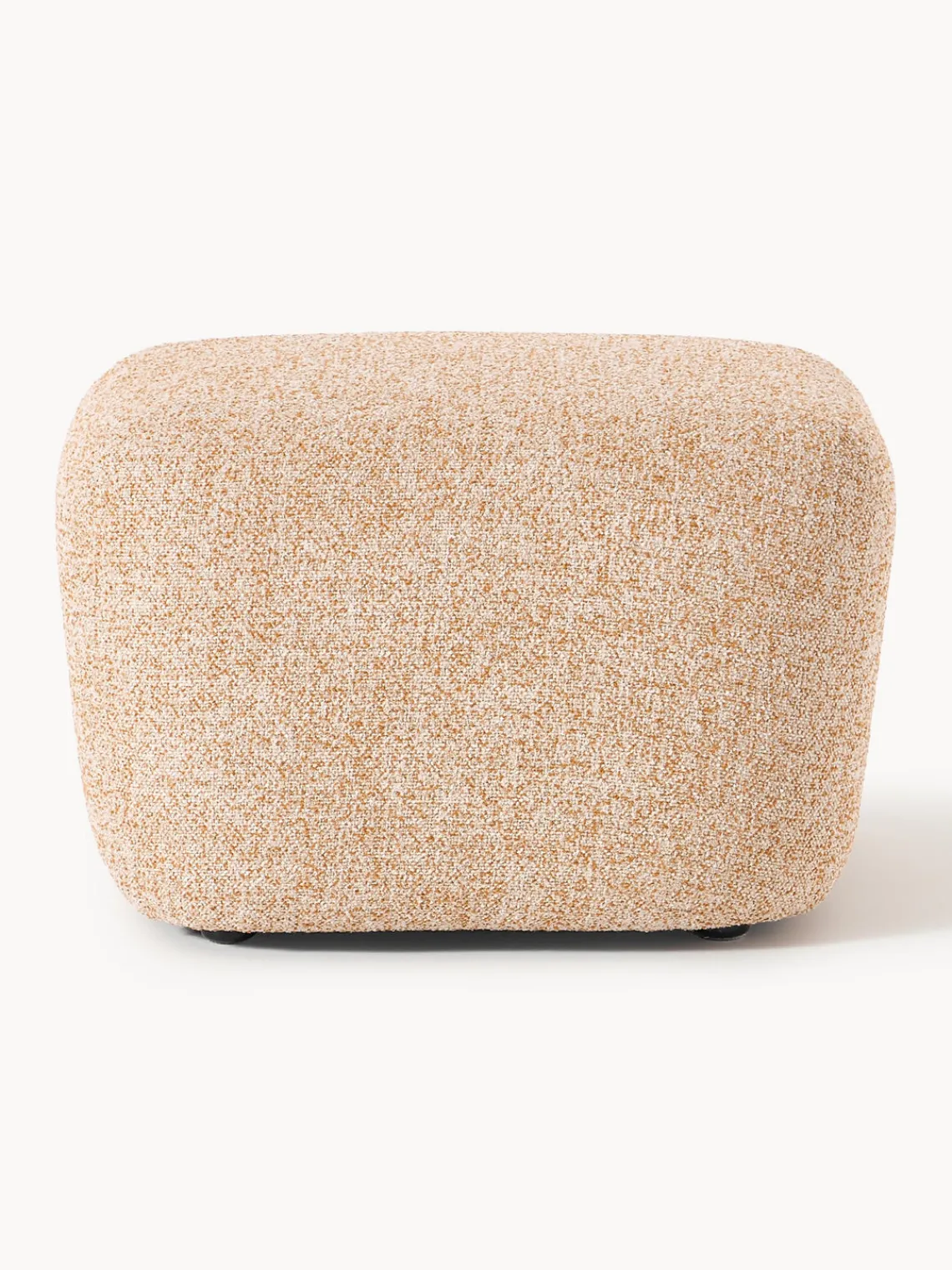 Westwing Collection Reposapiés puf en tejido bouclé Wolke^ Reposapiés|Sofás