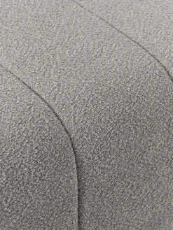 Westwing Collection Reposapiés puf en tejido bouclé Lena