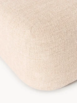 Westwing Collection Reposapiés puf en tejido bouclé Wolke