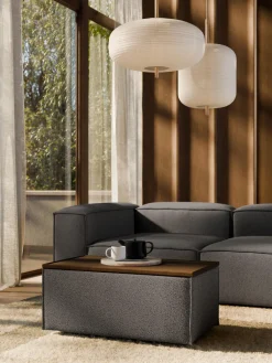 Westwing Collection Reposapiés puf en tejido bouclé con espacio de almacenamiento Lennon^ Reposapiés|Sofás