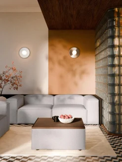 Westwing Collection Reposapiés puf en tejido bouclé con espacio de almacenamiento Lennon^ Reposapiés|Sofás