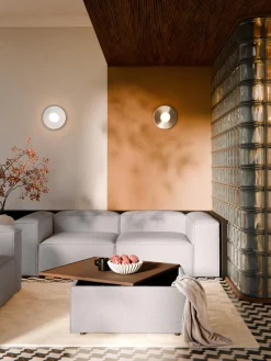 Westwing Collection Reposapiés puf en tejido bouclé con espacio de almacenamiento Lennon^ Reposapiés|Sofás