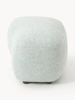 Westwing Collection Reposapiés puf en tejido bouclé Alba