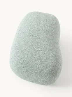 Westwing Collection Reposapiés puf en tejido bouclé Alba