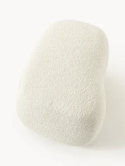 Westwing Collection Reposapiés puf en tejido bouclé Alba