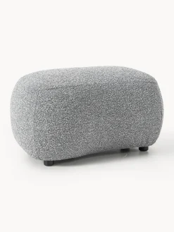 Westwing Collection Reposapiés puf en tejido bouclé Alba
