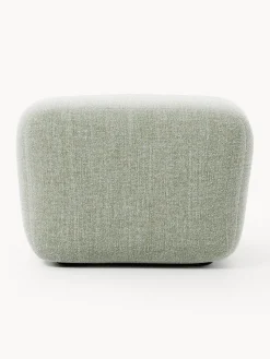 Westwing Collection Reposapiés puf en tejido bouclé Wolke^ Reposapiés|Sofás