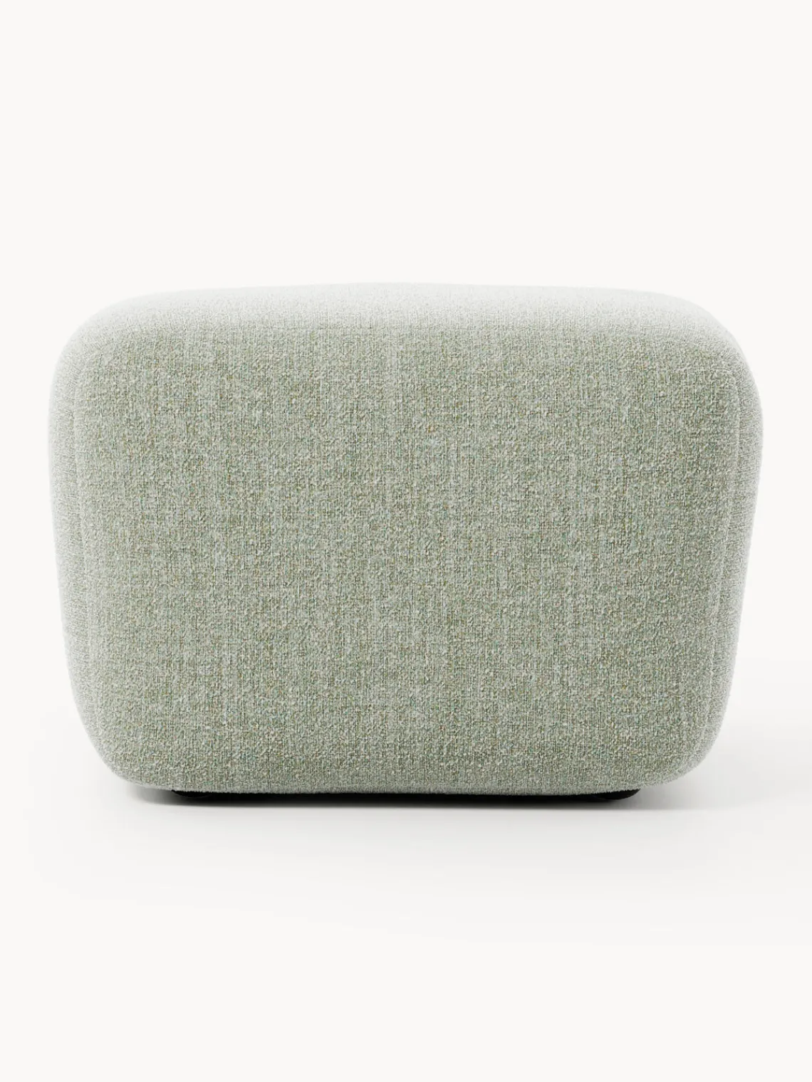 Westwing Collection Reposapiés puf en tejido bouclé Wolke^ Reposapiés|Sofás