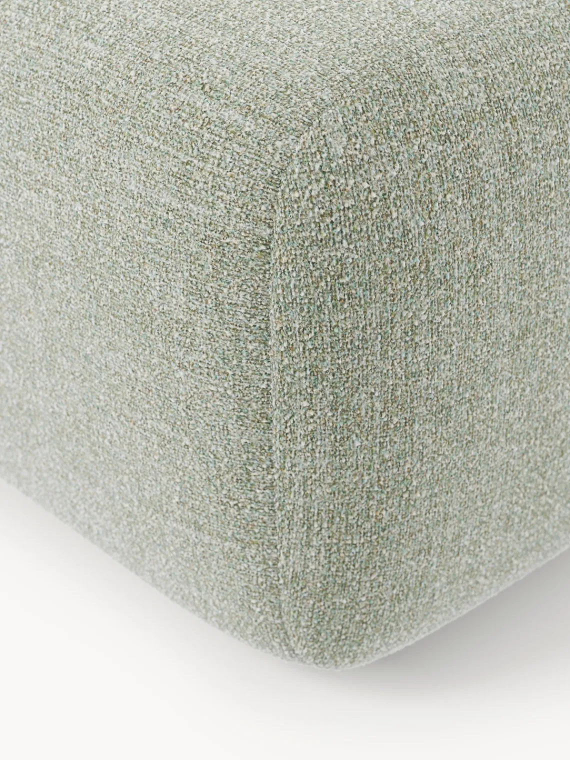 Westwing Collection Reposapiés puf en tejido bouclé Wolke^ Reposapiés|Sofás