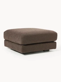 Westwing Collection Reposapiés puf en tejido bouclé Tribeca