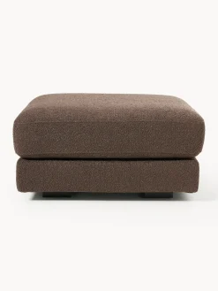 Westwing Collection Reposapiés puf en tejido bouclé Tribeca