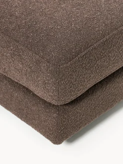 Westwing Collection Reposapiés puf en tejido bouclé Tribeca