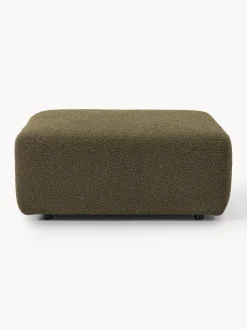 Westwing Collection Reposapiés puf en tejido bouclé Anton