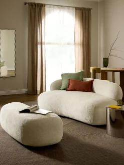 Westwing Collection Reposapiés puf grande Alba