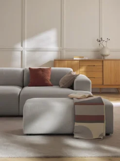 Westwing Collection Reposapiés puf grande Melva, 116 x 42 cm^ Reposapiés|Sofás