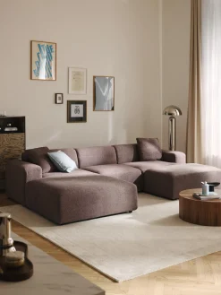 Westwing Collection Reposapiés puf grande Melva, 116 x 72 cm