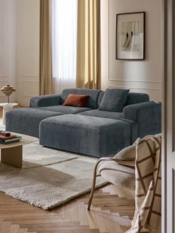 Westwing Collection Reposapiés puf grande Melva, 116 x 42 cm