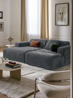 Westwing Collection Reposapiés puf grande Melva, 116 x 42 cm