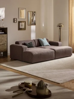 Westwing Collection Reposapiés puf grande Melva, 116 x 42 cm