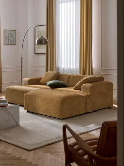 Westwing Collection Reposapiés puf grande Melva, 116 x 42 cm