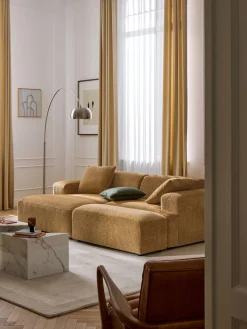 Westwing Collection Reposapiés puf grande Melva, 116 x 42 cm