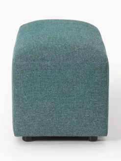 Westwing Collection Reposapiés puf Melva, 99 x 42 cm^ Reposapiés|Sofás