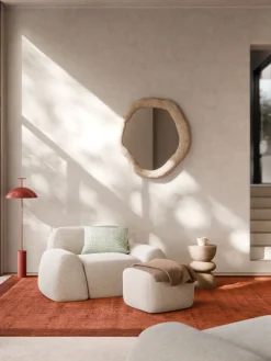 Westwing Collection Reposapiés puf Wolke