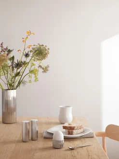 GEORG JENSEN Salero y pimentero de acero inoxidable Bernadotte, 2 uds.