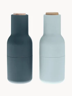 Audo Copenhagen Salero y pimentero de diseño con tapa de haya Bottle Grinder, 2 uds.