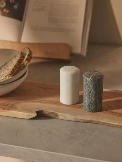 Westwing Collection Salero y pimentero de mármol Agata, 2 uds.