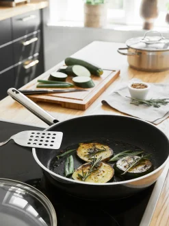 RÖSLE Sartén de acero inoxidable con revestimiento antiadherente Elegance