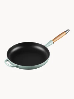 LE CREUSET Sartén de hierro fundido con mango de madera Signature Collection