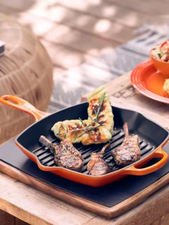 LE CREUSET Sartén skillet cuadrada grill de hierro fundido Signature Collection^ Sartenes|Sartenes