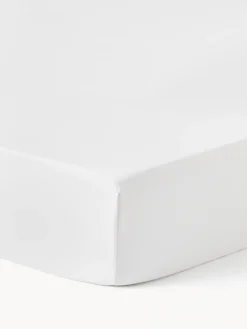 Westwing Collection Sábana bajera cubrecolchón de satén Premium
