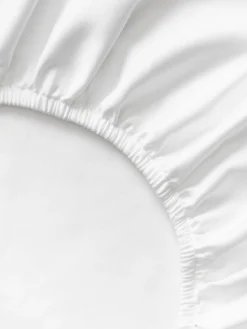 Westwing Collection Sábana bajera cubrecolchón de satén Premium