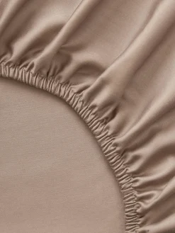 Westwing Collection Sábana bajera cubrecolchón de satén Premium